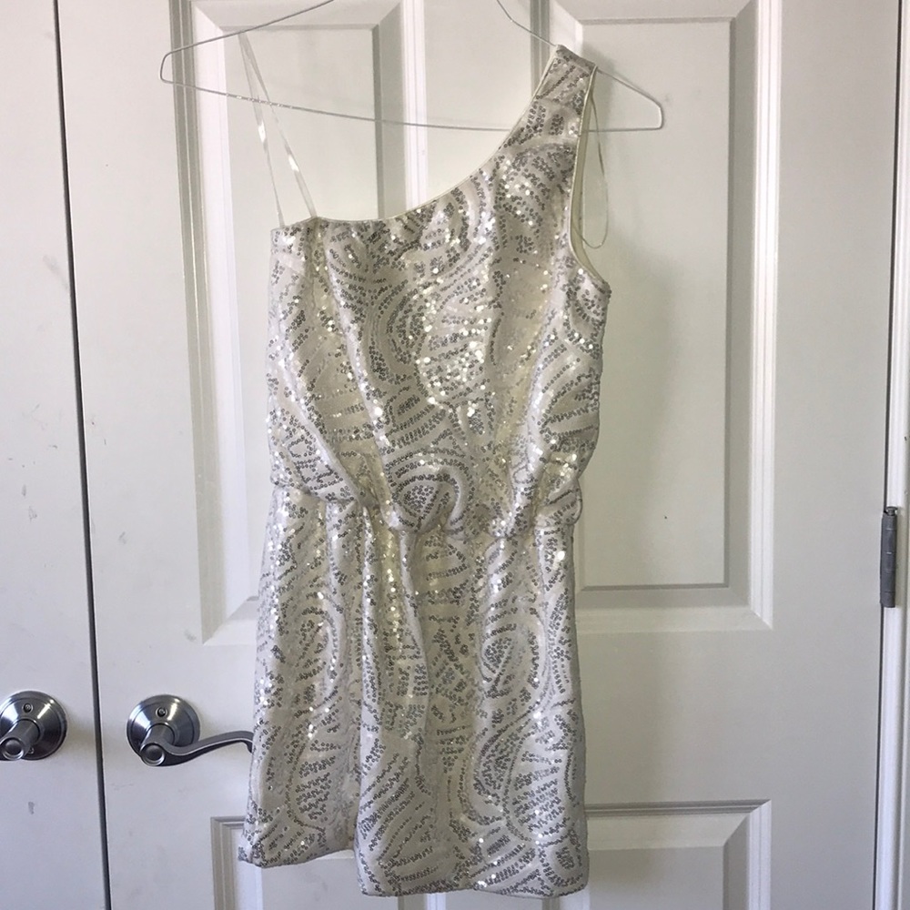 Sequin one shoulder dress